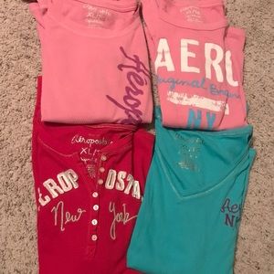 Lot of 4 Aeropostale long sleeve shirts